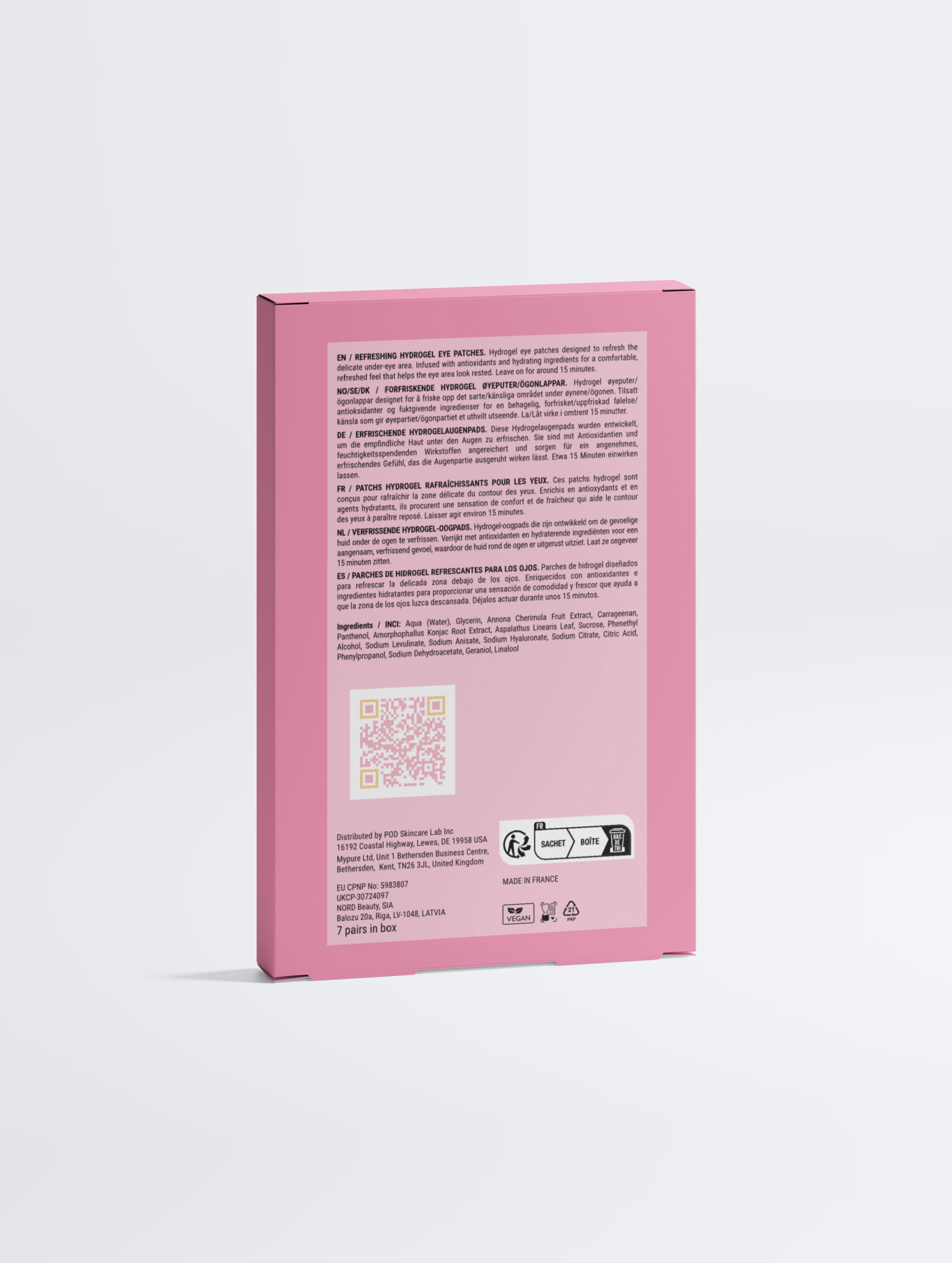 PINK GINGER - EYE RESET Hydrogel Eye Patches